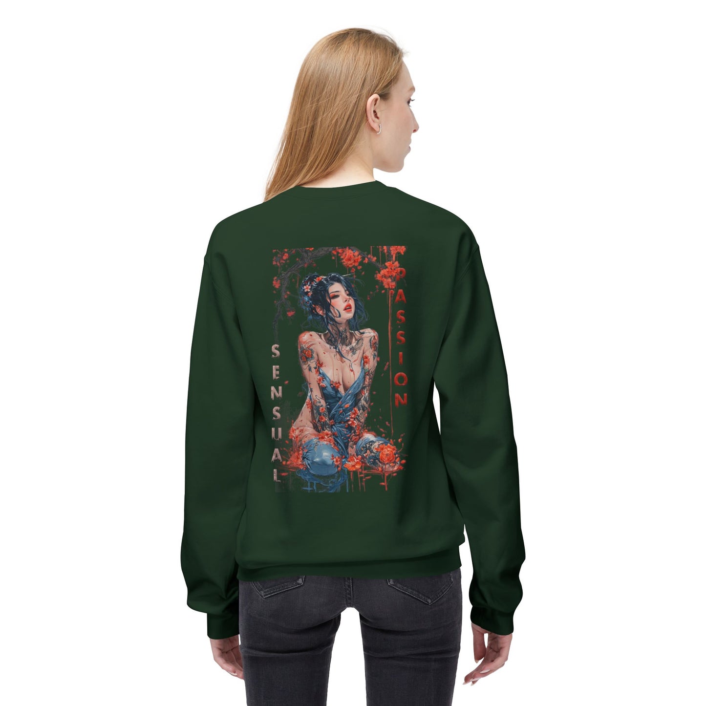 Unisex Midweight Softstyle Fleece Crewneck Sweatshirt - Women
