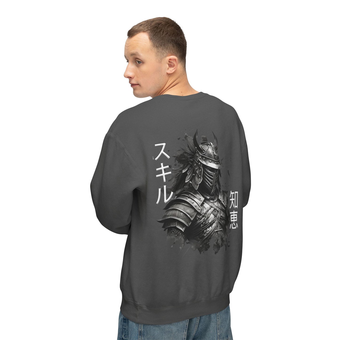 Unisex Lightweight Crewneck Sweatshirt - Samurai Jap