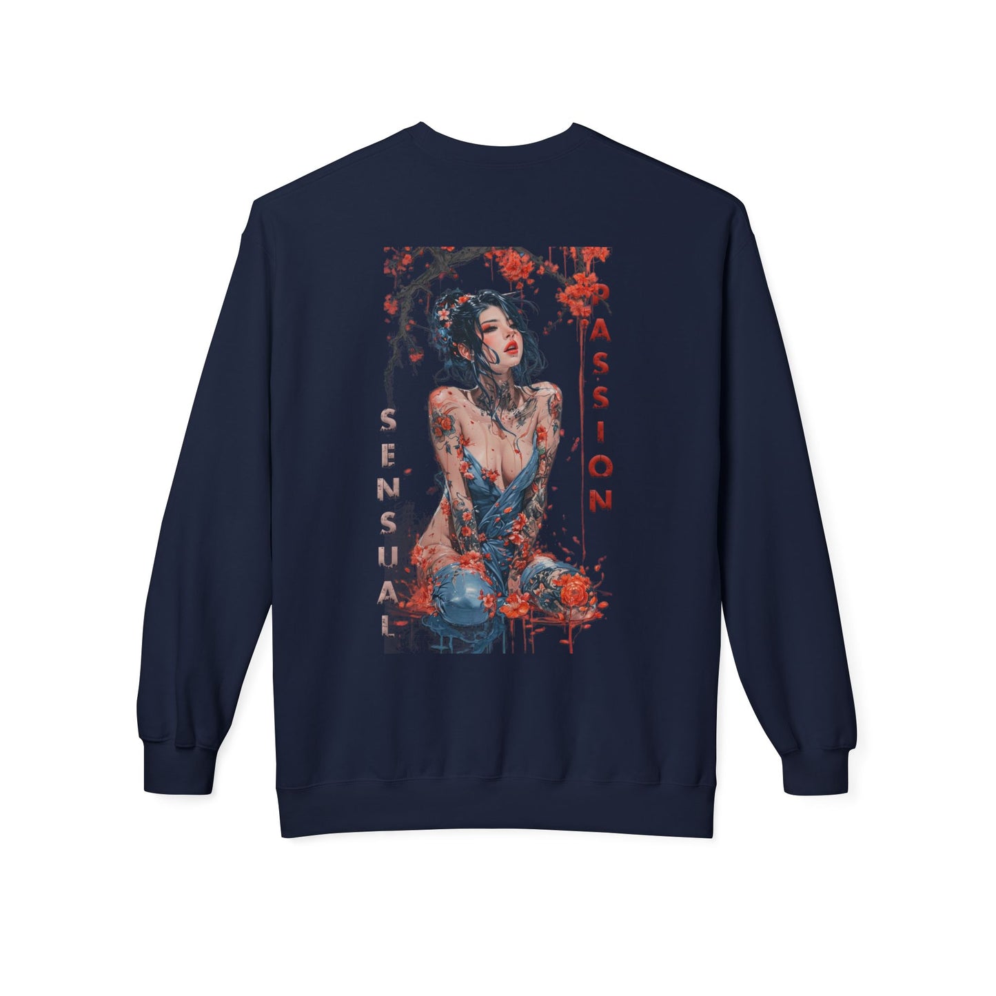 Unisex Midweight Softstyle Fleece Crewneck Sweatshirt - Women