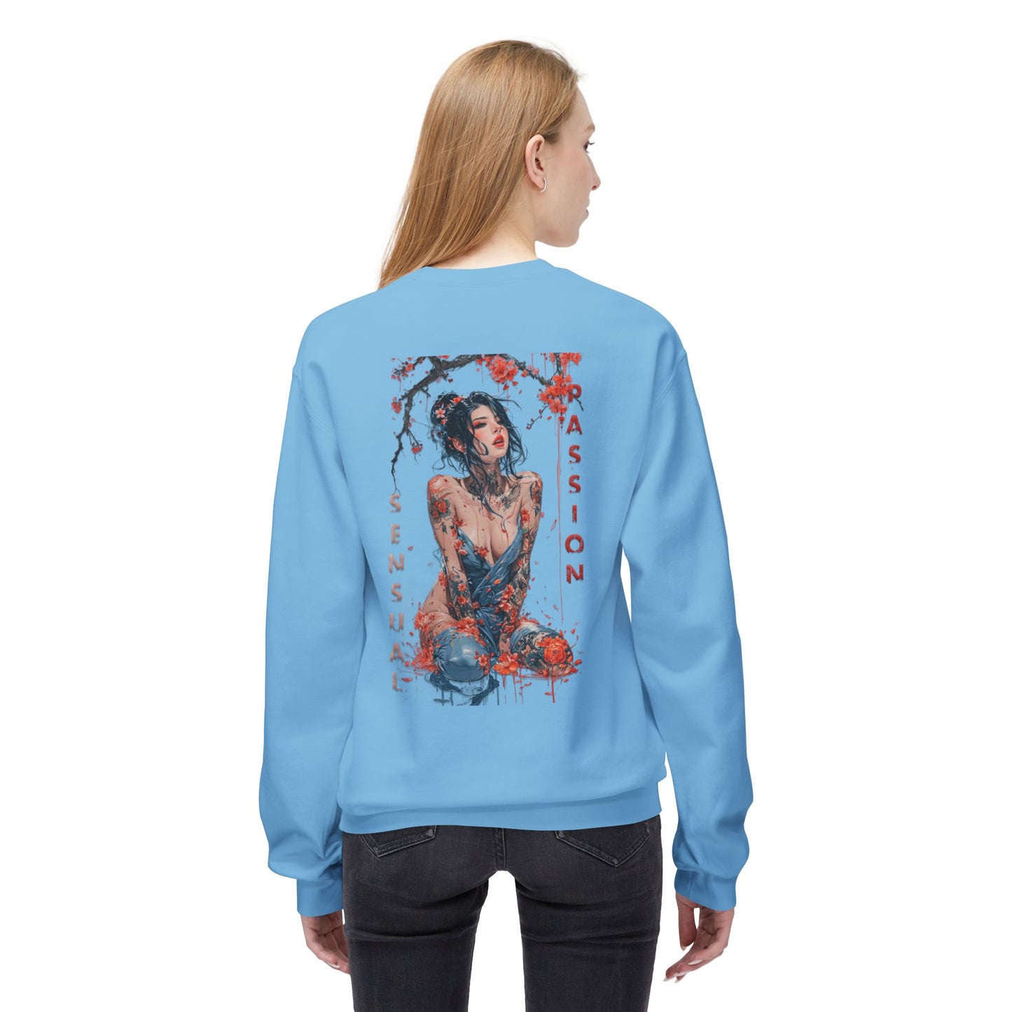 Unisex Midweight Softstyle Fleece Crewneck Sweatshirt - Women
