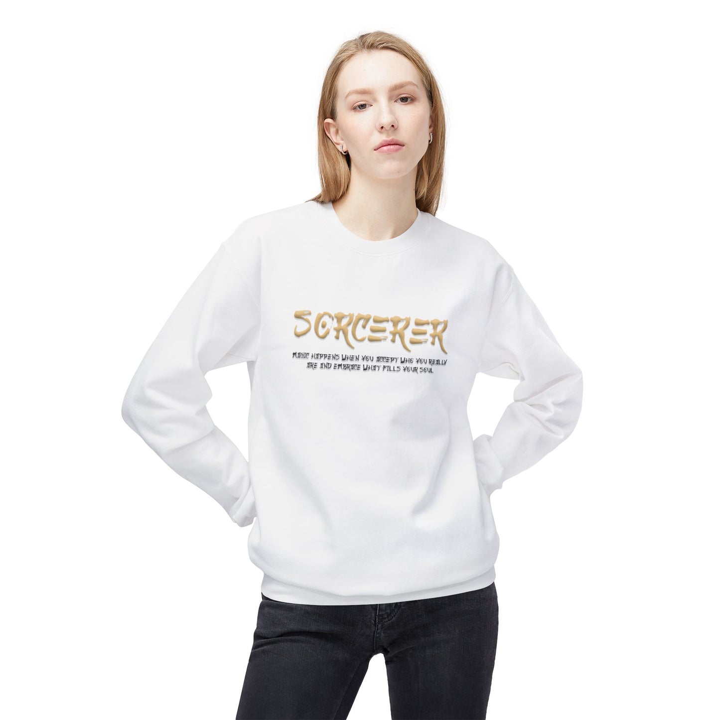 Unisex Midweight Softstyle Fleece Crewneck Sweatshirt - Sorcerer