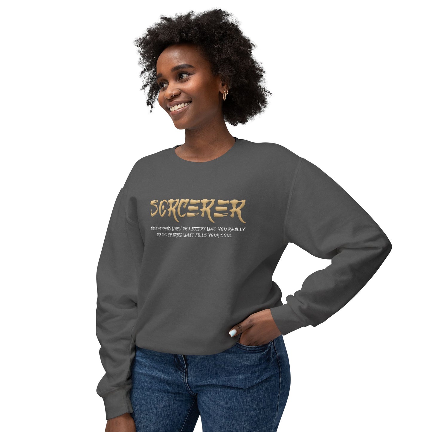 Unisex Lightweight Crewneck Sweatshirt - Sorcerer