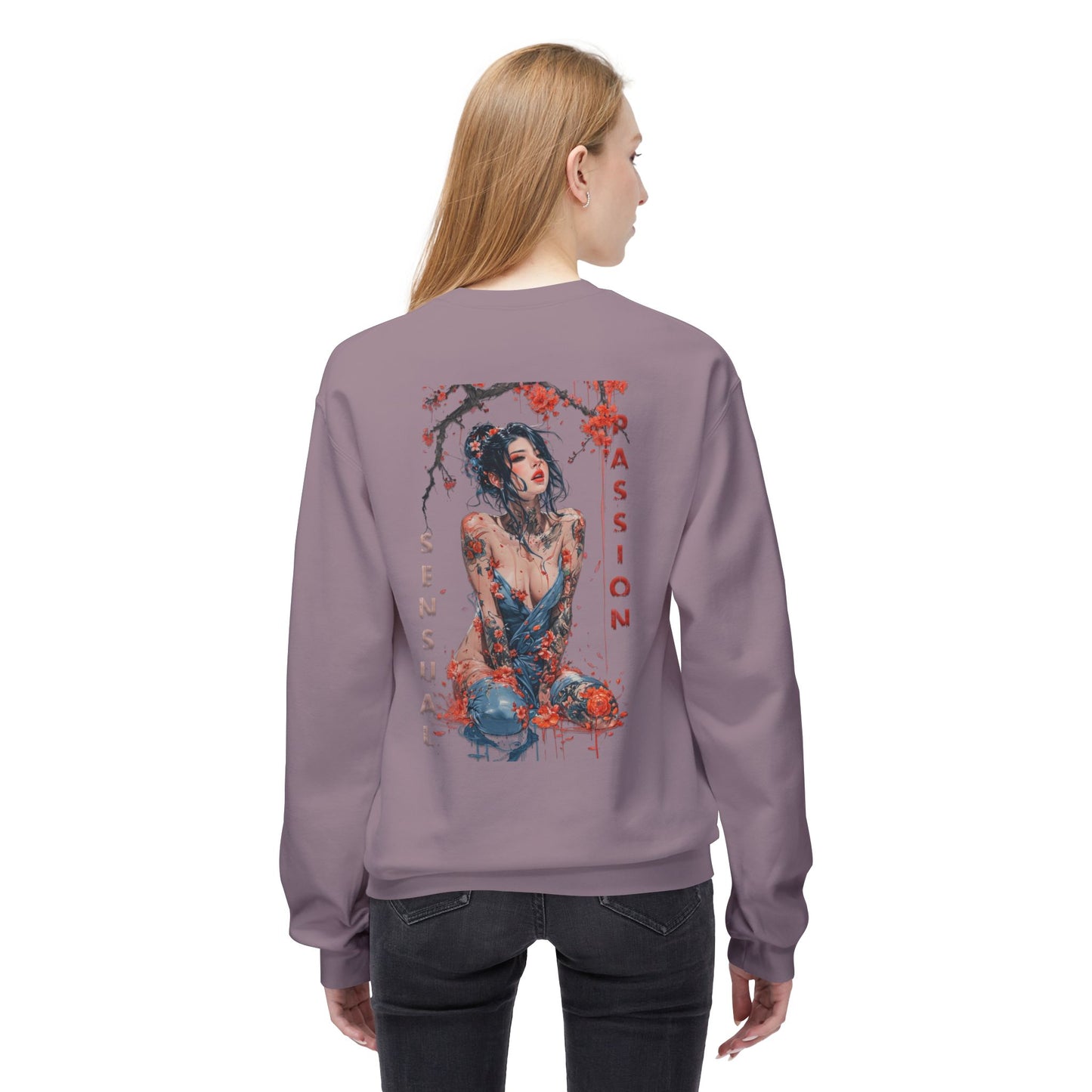 Unisex Midweight Softstyle Fleece Crewneck Sweatshirt - Women