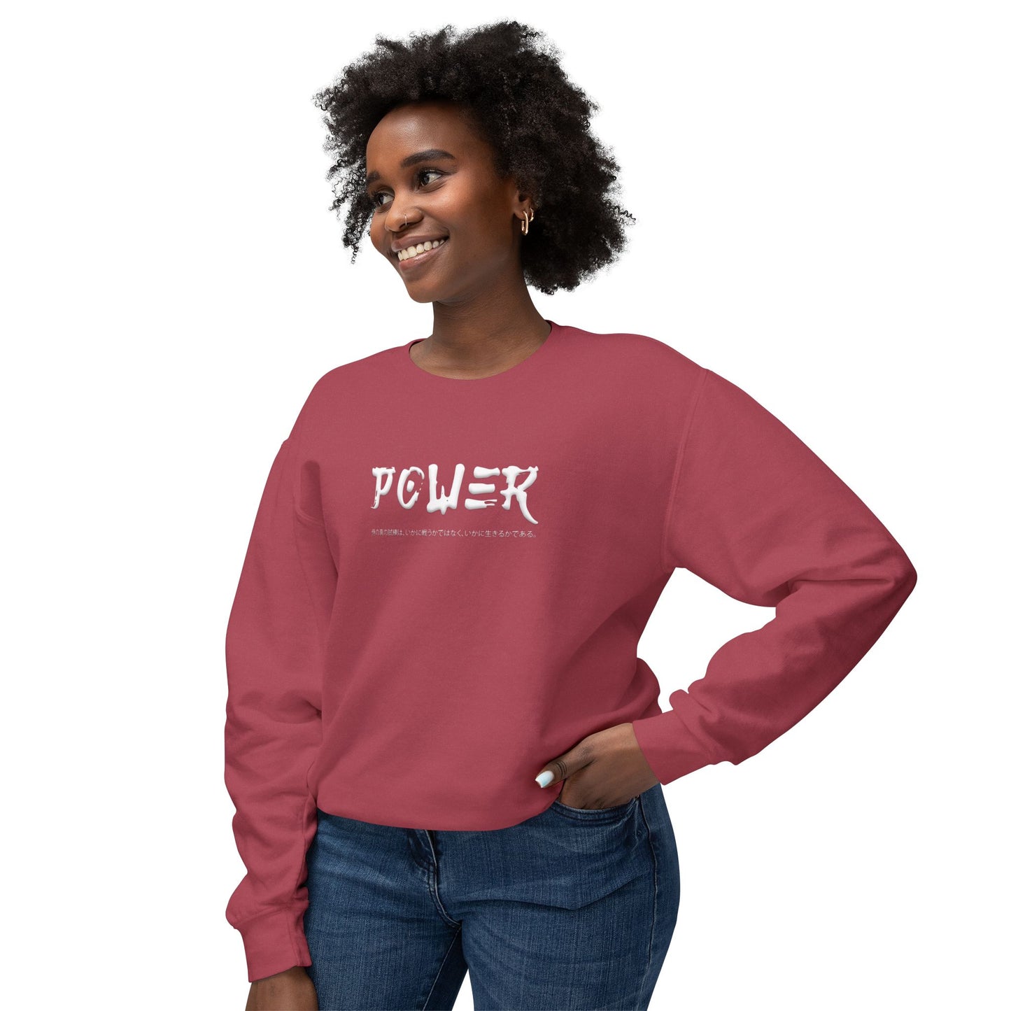 Unisex Lightweight Crewneck Sweatshirt - Samurai Jap