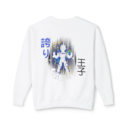 Unisex Lightweight Crewneck Sweatshirt - Vegeta