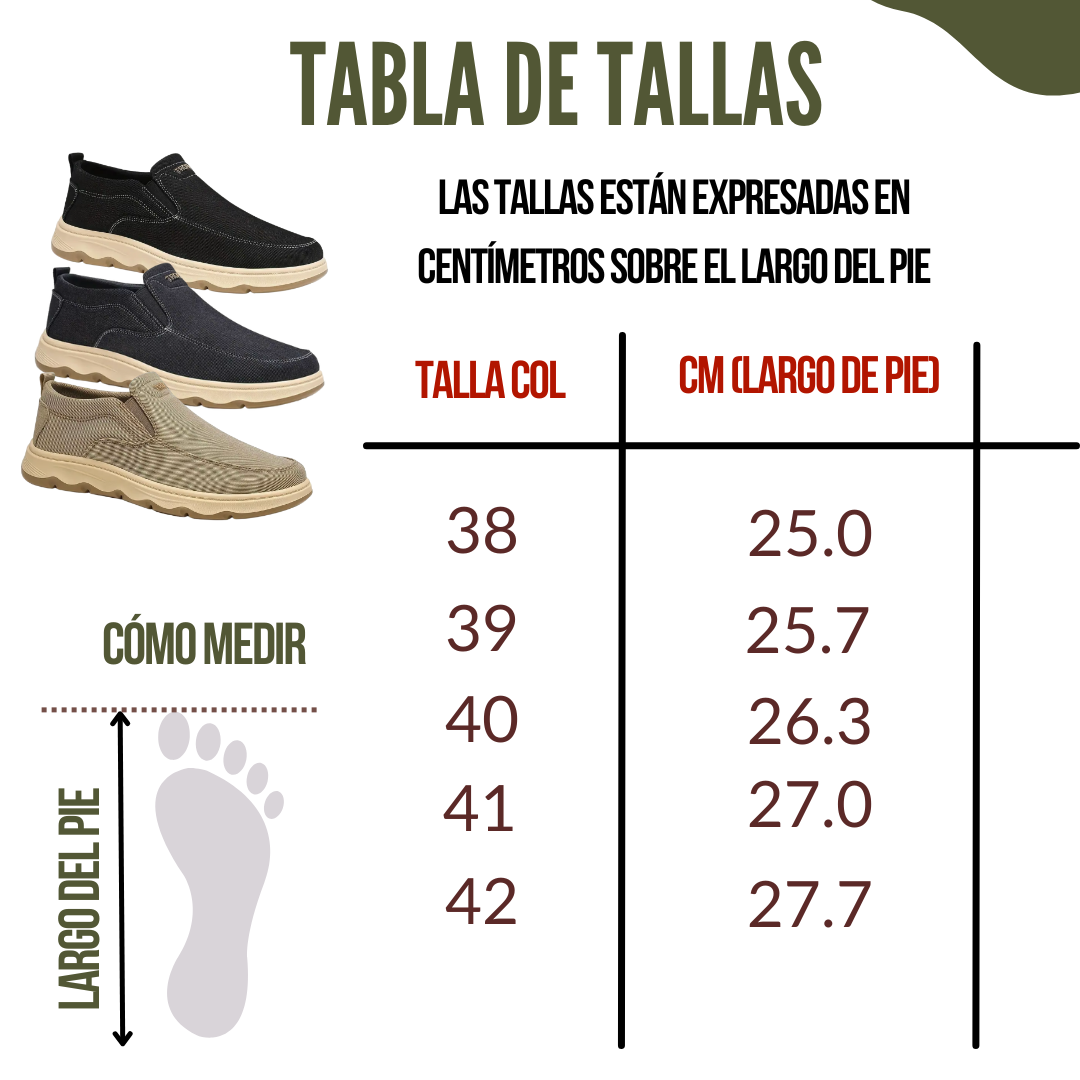 TENIS CASUALES SIN CORDONES CABALLERO