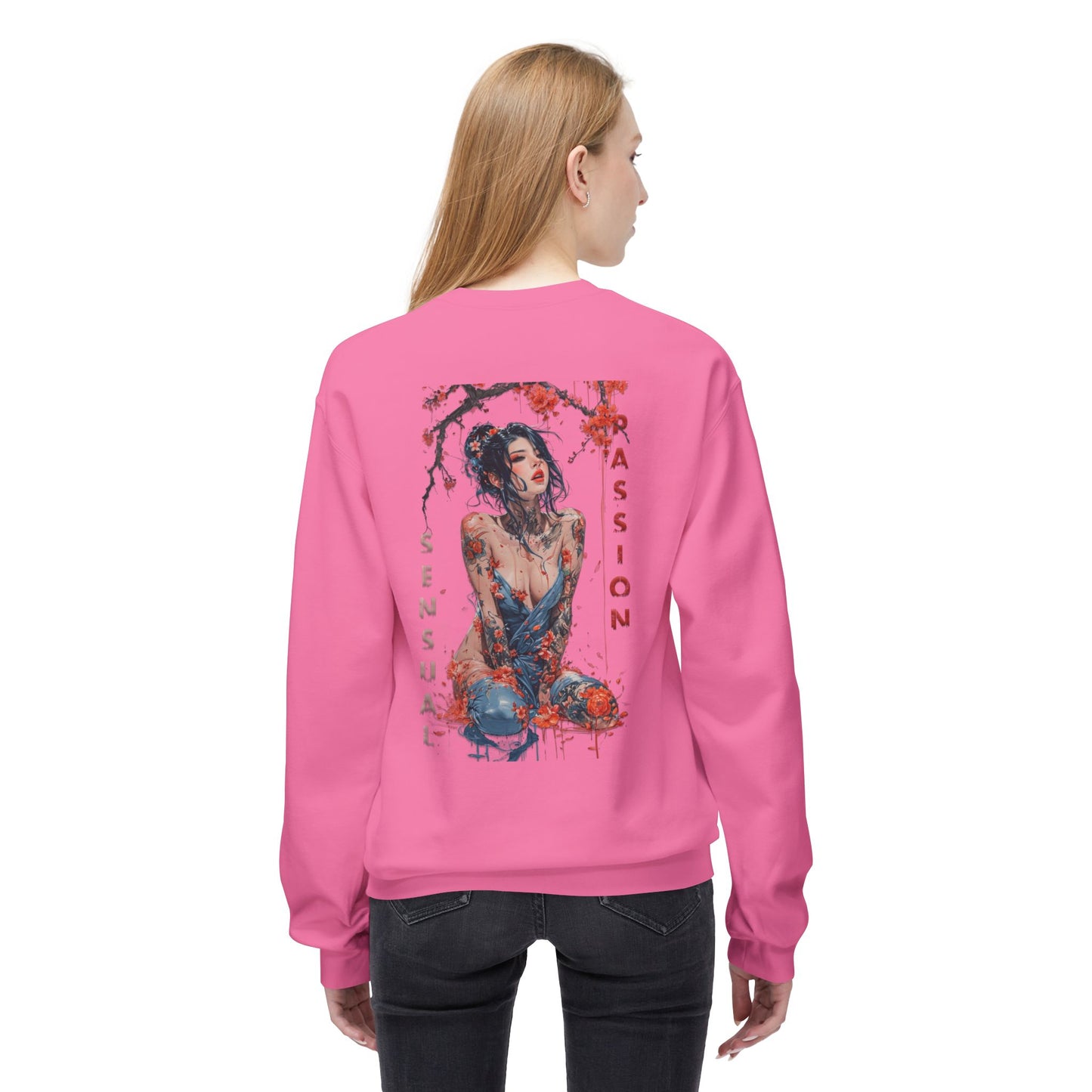 Unisex Midweight Softstyle Fleece Crewneck Sweatshirt - Women
