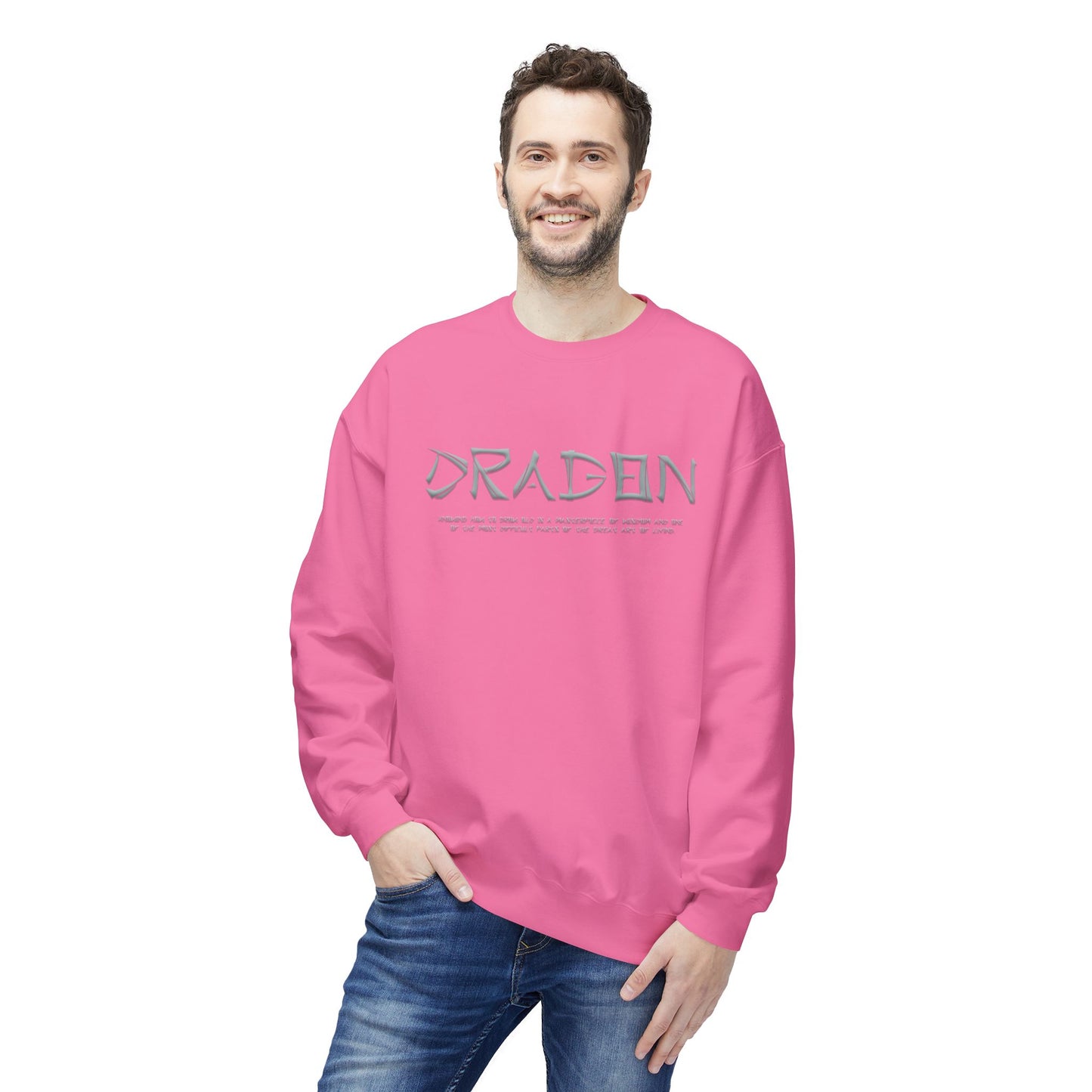 Unisex Midweight Softstyle Fleece Crewneck Sweatshirt - Dragon