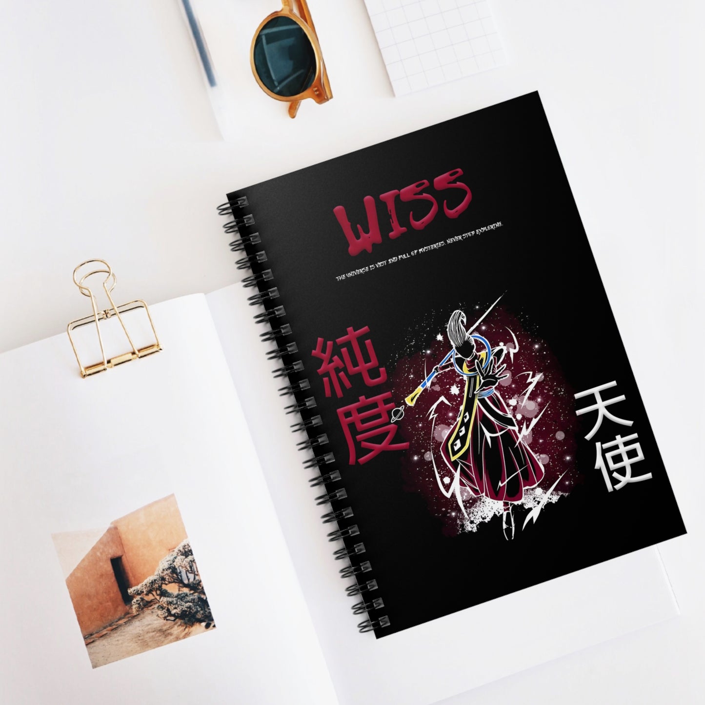 Spiral Notebook - Ruled Line - Wiss Black