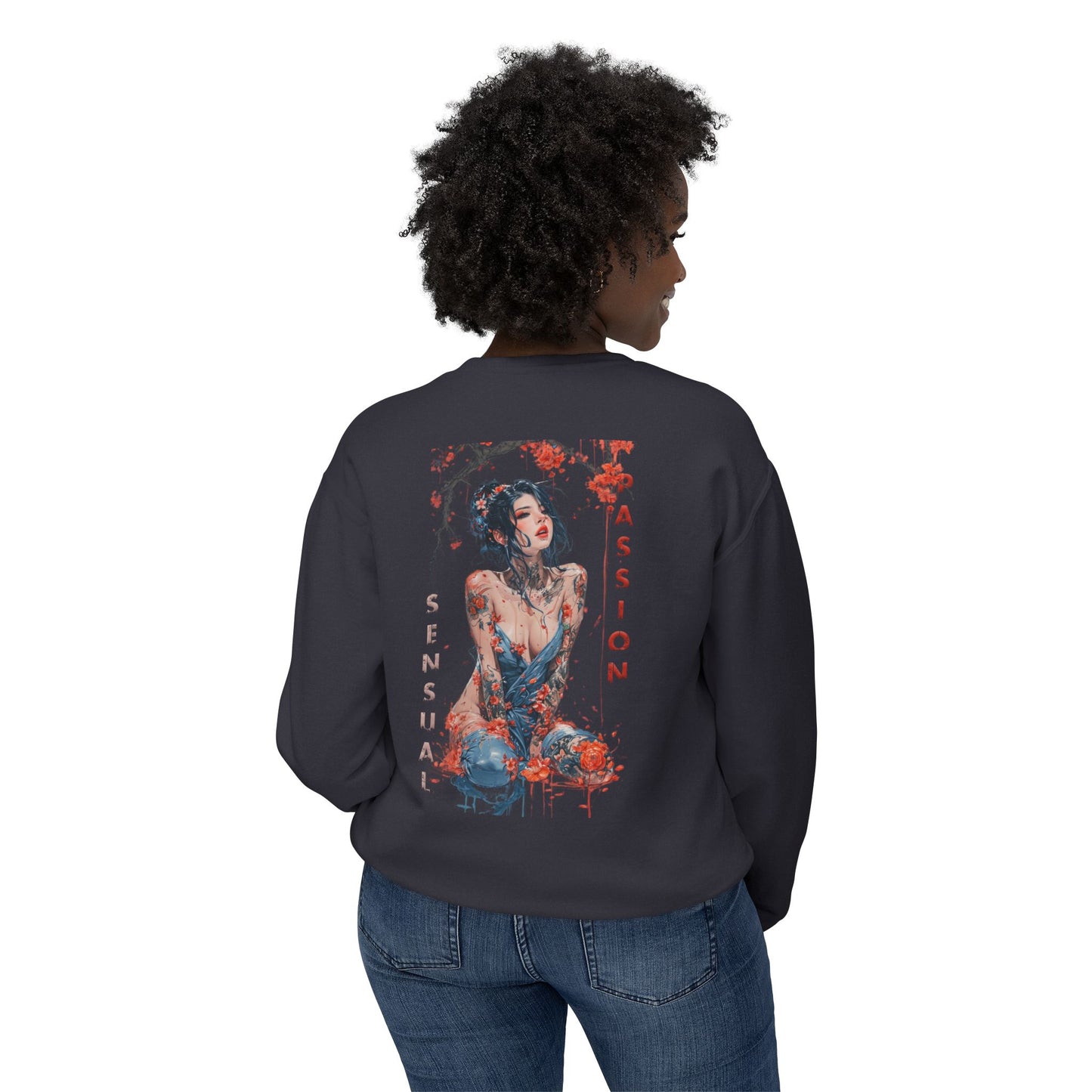 Unisex Lightweight Crewneck Sweatshirt - Women