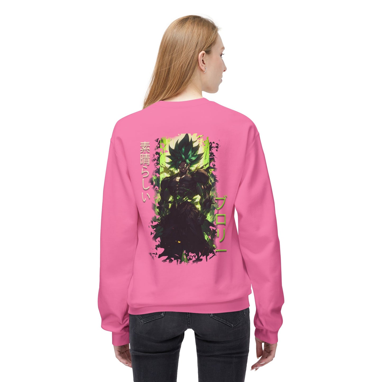 Unisex Midweight Softstyle Fleece Crewneck Sweatshirt - Broly
