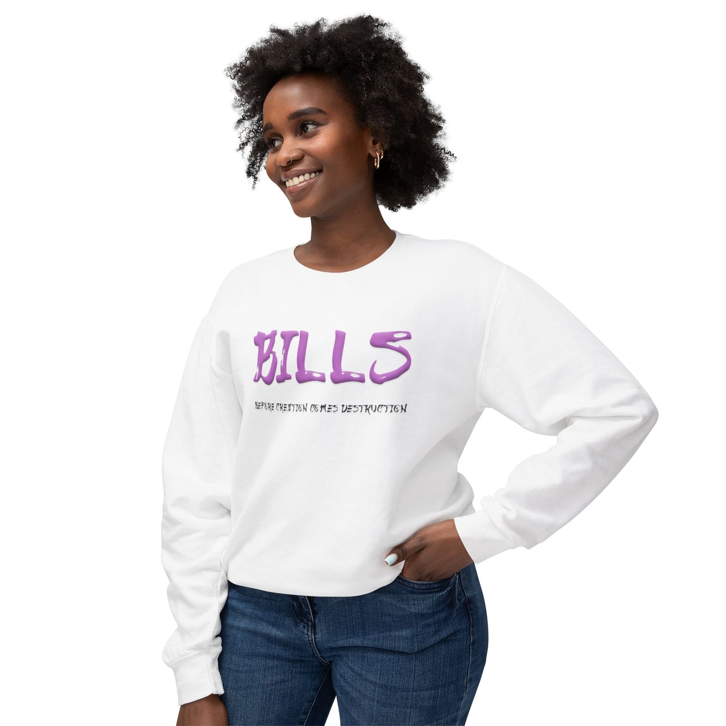 Unisex Lightweight Crewneck Sweatshirt - Bills