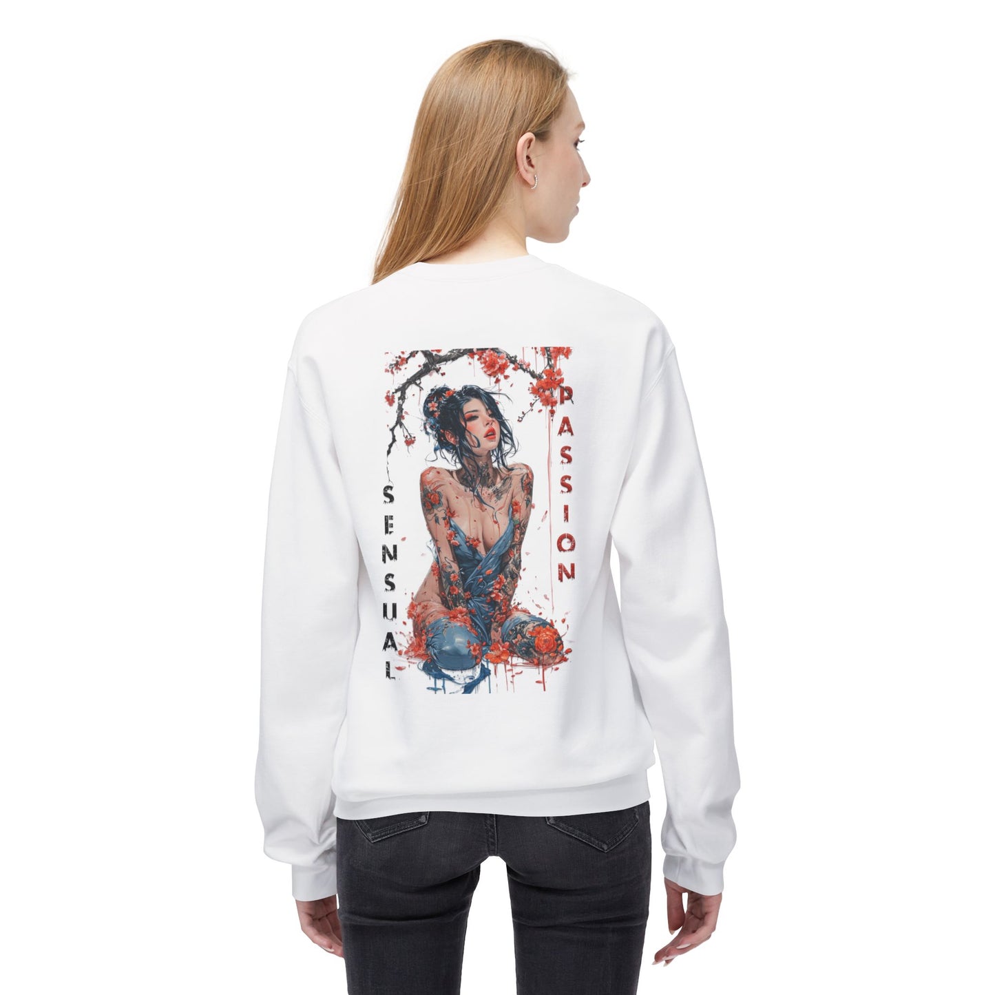 Unisex Midweight Softstyle Fleece Crewneck Sweatshirt - Women