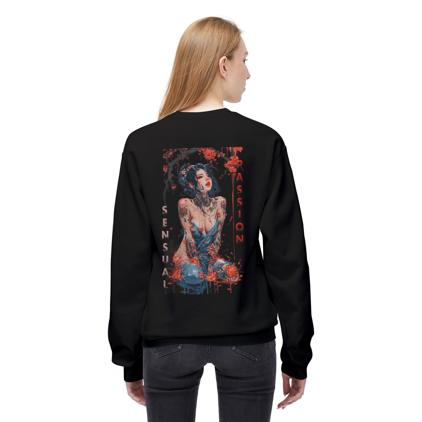Unisex Midweight Softstyle Fleece Crewneck Sweatshirt - Women