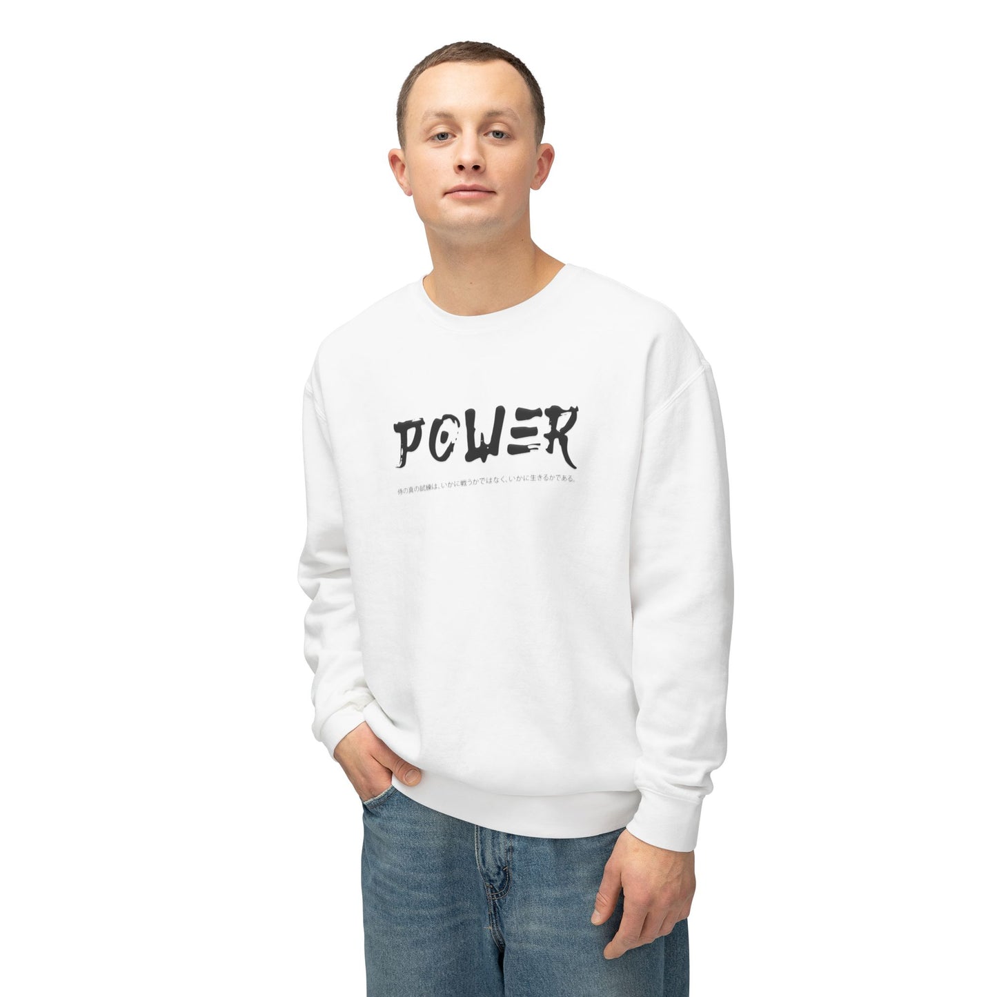 Unisex Lightweight Crewneck Sweatshirt - Samurai Jap