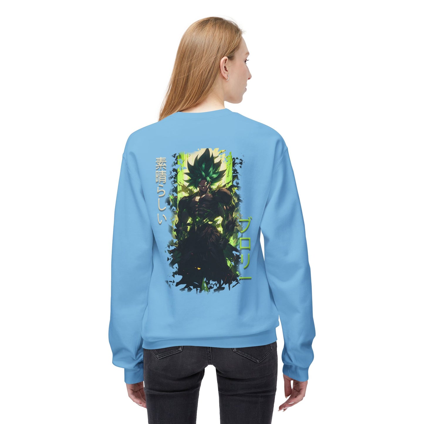 Unisex Midweight Softstyle Fleece Crewneck Sweatshirt - Broly