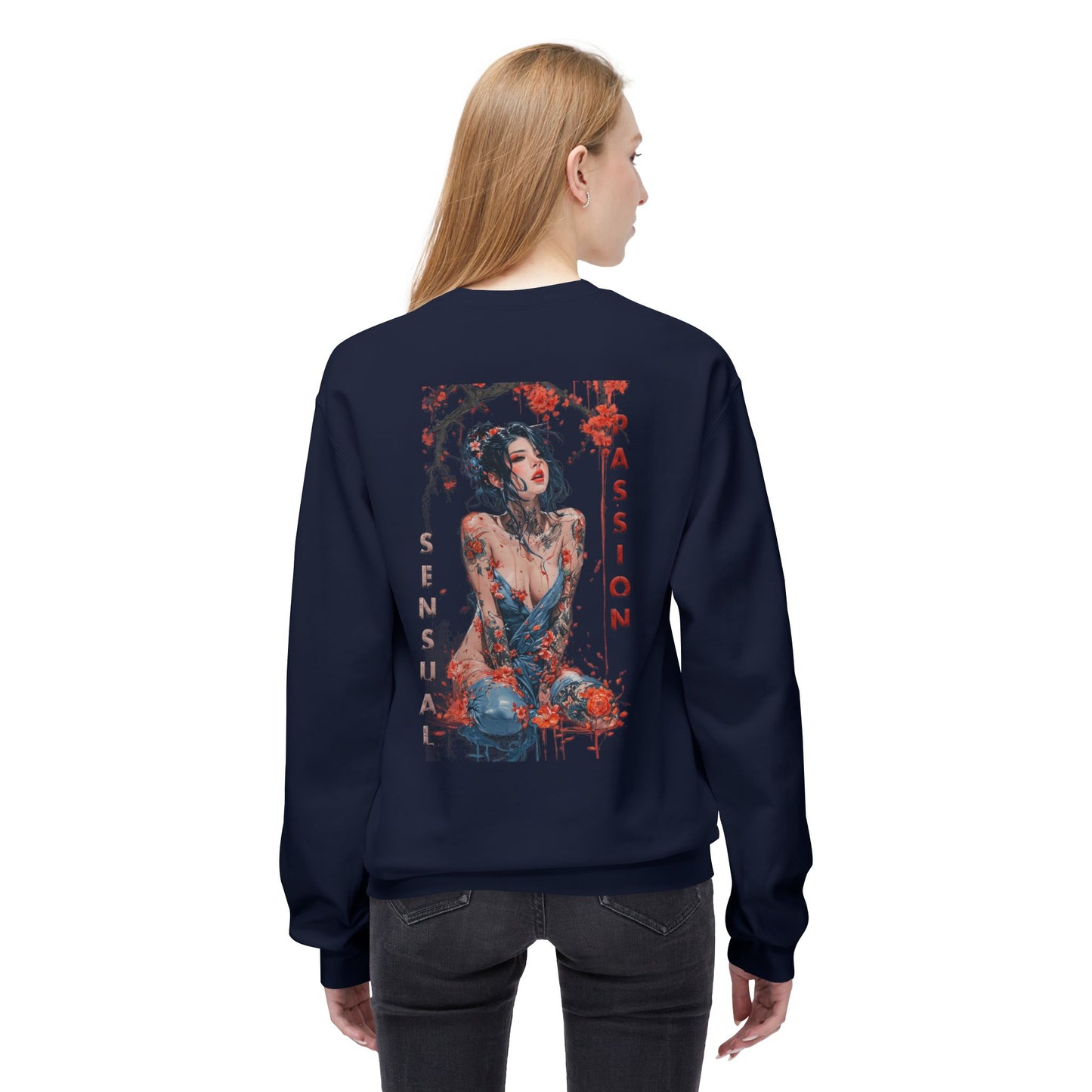 Unisex Midweight Softstyle Fleece Crewneck Sweatshirt - Women