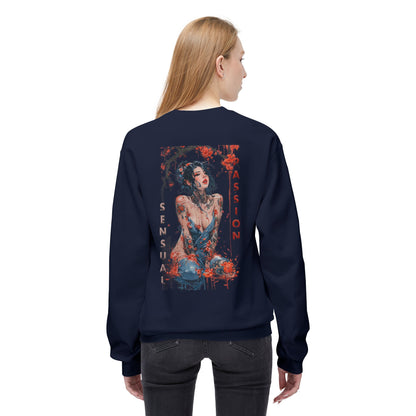 Unisex Midweight Softstyle Fleece Crewneck Sweatshirt - Women