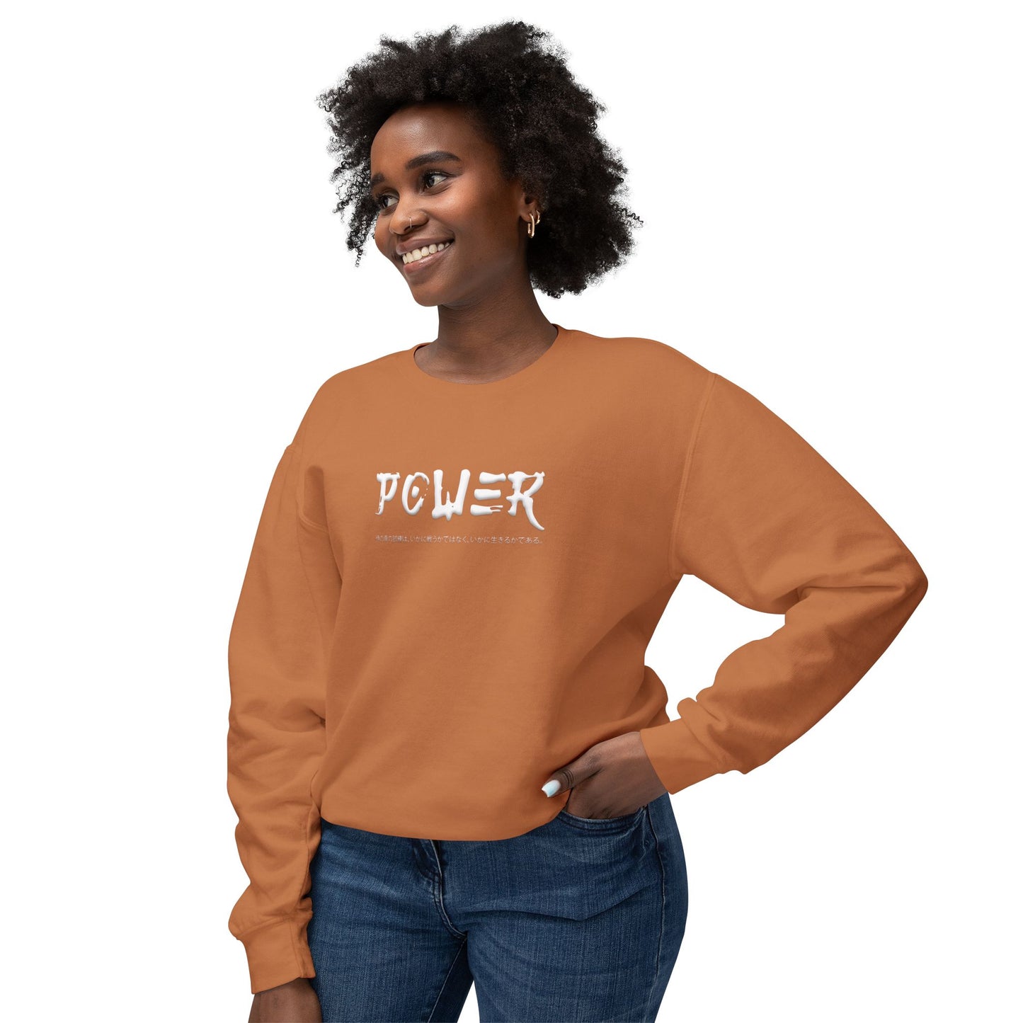 Unisex Lightweight Crewneck Sweatshirt - Samurai Jap