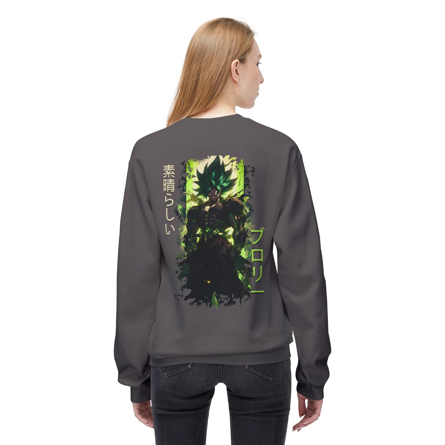 Unisex Midweight Softstyle Fleece Crewneck Sweatshirt - Broly
