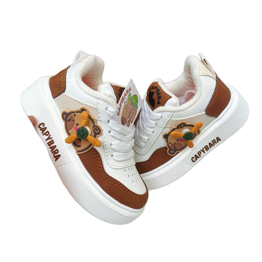 TENIS PARA NIÑOS CON JUGUETE CAPIBARA
