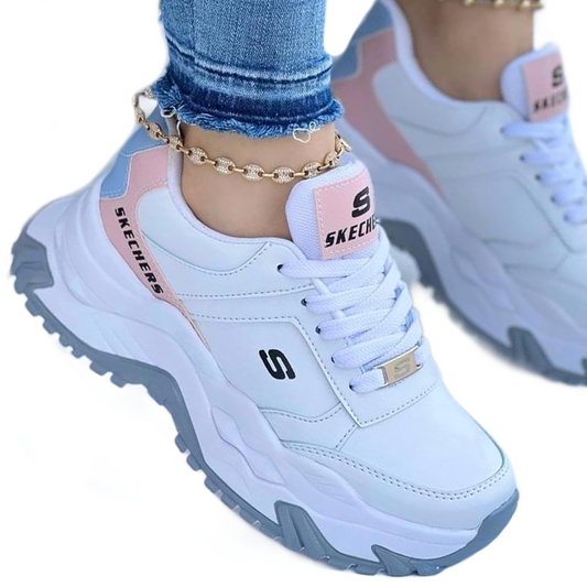 TENIS SKECHERS SUELA ALTA DAMA